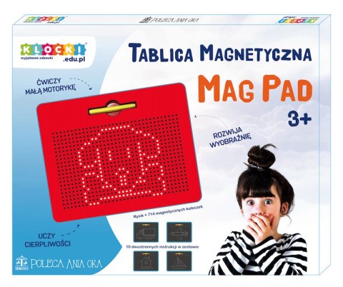 Tablica magnetyczna Nowy MagPad [czerwona] Klocki.edu.pl