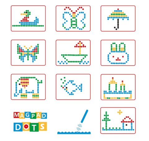 Tablica magnetyczna MagPad Dots [czerwona] Klocki.edu.pl