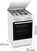 Kuchnia gazowo-elektryczna GK5A22WH