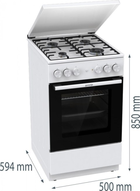 Kuchnia gazowo-elektryczna GK5A22WH Kuchnia gazowo-elektryczna GK5A22WH