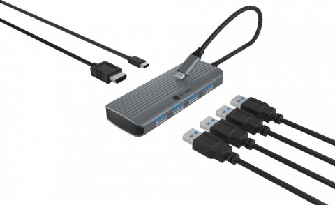 Stacja dokująca IB-DK4022a-CPD 6w1, HDMI,USB,PD Stacja dokująca IB-DK4022a-CPD 6w1, HDMI,USB,PD