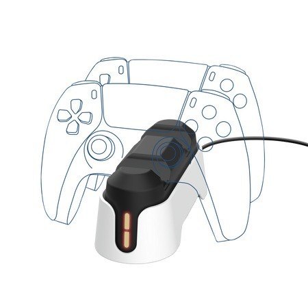 Stacja ładująca GXT228 2xPAD PS5 Czarno-biała Stacja ładująca GXT228 2xPAD PS5 Czarno-biała