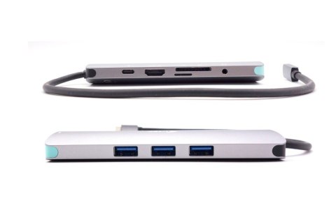 Zestaw Stacja dokująca USB-C Metal Nano 4K HDMI LAN z Power Delivery 100W + Ładowarka 100W Zestaw Stacja dokująca USB-C Metal Nano 4K HDMI LAN z Power Delivery 100W + Ładowarka 100W