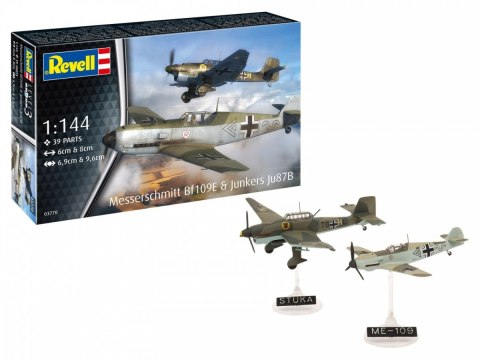 Modele do sklejania Samolot ME BF109E & Junkers JU87B 1/144 Modele do sklejania Samolot ME BF109E & Junkers JU87B 1/144