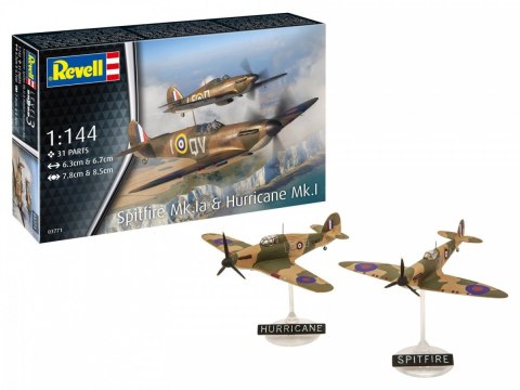 Modele do sklejania Samolot Supermarine Spitfire MkIa&H.Huriccane 1/144 Modele do sklejania Samolot Supermarine Spitfire MkIa&H.Huriccane 1/144