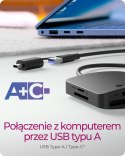 Czytnik Kart CF,TF,SD,microSD, Type-C+A, IB-CR302-CU3