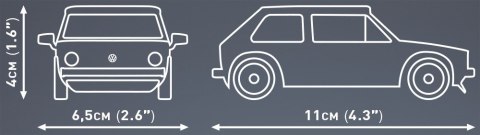 Klocki Volkswagen Golf 1974-1983 68 klocków