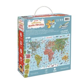 Puzzle odkrywcy - Mapa świata 300 elementów