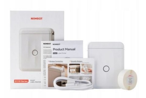 Drukarka etykiet D110 M biała