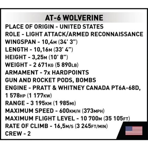 Klocki AT-6 Wolverine 263 klocki