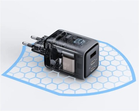 PA-C3 ładowarka sieciowa 3xUSB (2xUSB-C + 1xUSB-A) 67W 5A QC5.0 PD3.0 AFC PPS FCP SCP PA-C3 ładowarka sieciowa 3xUSB (2xUSB-C + 1xUSB-A) 67W 5A QC5.0 PD3.0 AFC PPS FCP SCP