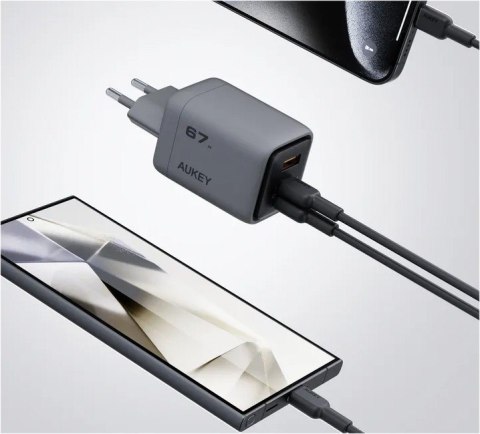 PA-C3 ładowarka sieciowa 3xUSB (2xUSB-C + 1xUSB-A) 67W 5A QC5.0 PD3.0 AFC PPS FCP SCP PA-C3 ładowarka sieciowa 3xUSB (2xUSB-C + 1xUSB-A) 67W 5A QC5.0 PD3.0 AFC PPS FCP SCP