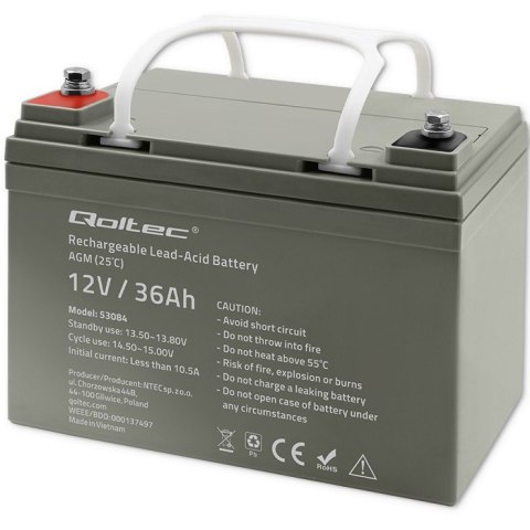 Akumulator AGM | 12V | 36Ah | max. 540A Akumulator AGM | 12V | 36Ah | max. 540A