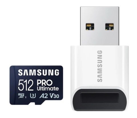 Karta pamięci microSD MB-MY512SB/WW Pro Ultimate 512GB + czytnik Karta pamięci microSD MB-MY512SB/WW Pro Ultimate 512GB + czytnik