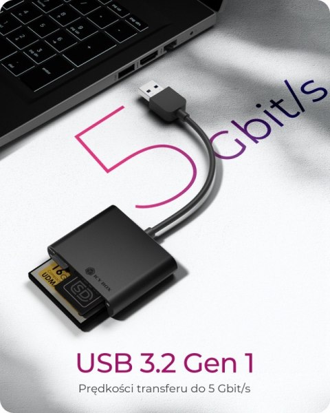 Czytnik kart IB-CR301-U3 USB 3.0 Czytnik kart IB-CR301-U3 USB 3.0