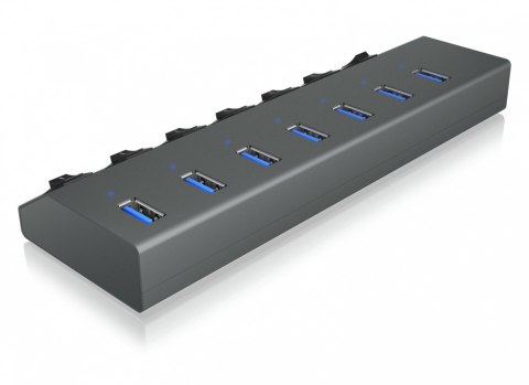 IB-HUB1701-C3 7xUSB Type-A, włącznik/wyłącznik dla każdego USB portu IB-HUB1701-C3 7xUSB Type-A, włącznik/wyłącznik dla każdego USB portu