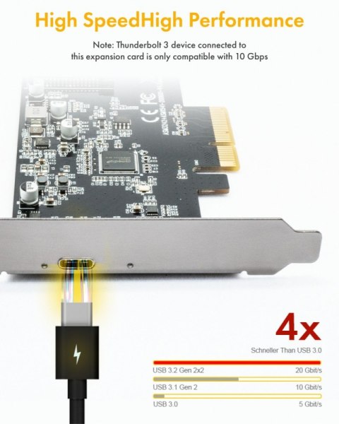 IB-PCI1901-C32 Karta PCIe, TYPE-C USB 3.2 (Gen 2x2) IB-PCI1901-C32 Karta PCIe, TYPE-C USB 3.2 (Gen 2x2)