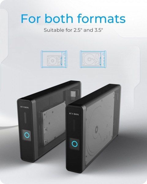 Obudowa IB-382H-C31 2,5/3,5 HDD z wbudowanym HUB 1xUSB-C, 2xUSB -A, 12V2A Obudowa IB-382H-C31 2,5/3,5 HDD z wbudowanym HUB 1xUSB-C, 2xUSB -A, 12V2A