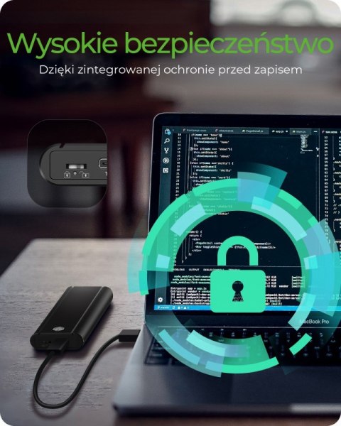 Obudowa dysku SSD IB-1807MT-C31 M.2 NVMe, USB 3.2(Gen2) Type-C, Aluminium Obudowa dysku SSD IB-1807MT-C31 M.2 NVMe, USB 3.2(Gen2) Type-C, Aluminium