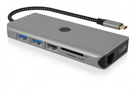 Stacja dokująca IB-DK4061-CPD 12w1,2xHDMI, PD 100W Stacja dokująca IB-DK4061-CPD 12w1,2xHDMI, PD 100W