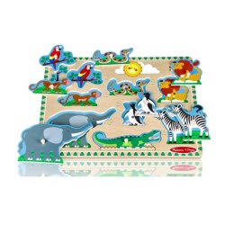 Puzzle dźwiękowe układanka - zoo Nefere