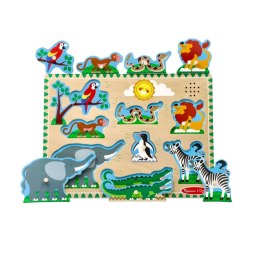 Puzzle dźwiękowe układanka - zoo Nefere