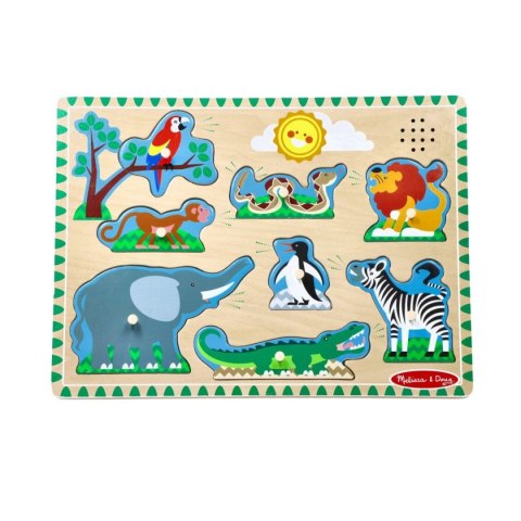 Puzzle dźwiękowe układanka - zoo Nefere Puzzle dźwiękowe układanka - zoo Nefere