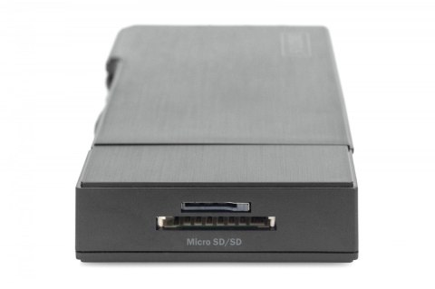 Stacja dokująca USB 3.0 Typ A, 7-portów, 4K 30Hz, HDMI, VGA, 2x USB 3.0, SD microSD, RJ45 Stacja dokująca USB 3.0 Typ A, 7-portów, 4K 30Hz, HDMI, VGA, 2x USB 3.0, SD microSD, RJ45