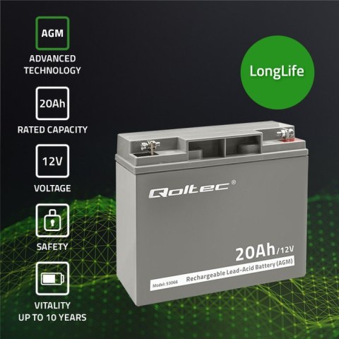 Akumulator AGM | 12V | 20Ah | max. 300A Akumulator AGM | 12V | 20Ah | max. 300A