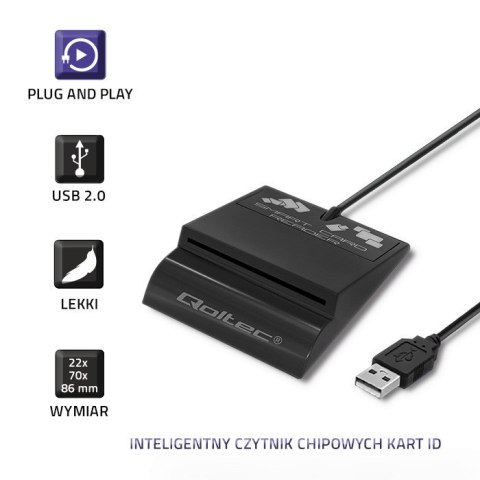 Inteligentny czytnik chipowych kart ID SCR-0636 | USB typu C Inteligentny czytnik chipowych kart ID SCR-0636 | USB typu C