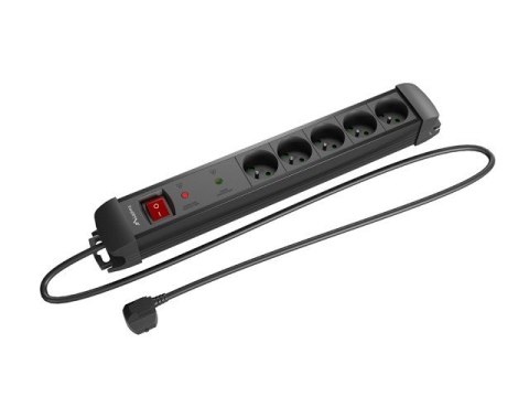 Listwa zasilająca 5.0m 5x230 cz SP1-05E-0500-BK Listwa zasilająca 5.0m 5x230 cz SP1-05E-0500-BK