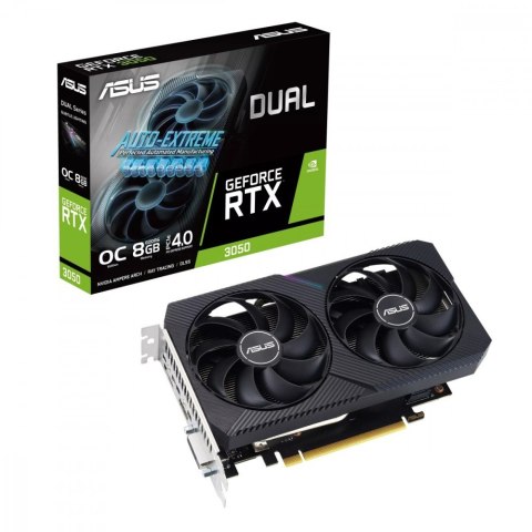 Karta graficzna GeForce RTX 3050 DUAL OC V2 8GB GDDR6 128Bit DVI-D/HDMI/DP Karta graficzna GeForce RTX 3050 DUAL OC V2 8GB GDDR6 128Bit DVI-D/HDMI/DP