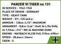 Klocki Panzer VI Tiger I no 131