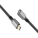 Kabel USB3.2 gen2 TypeC do USB-C/F, PD, 1m