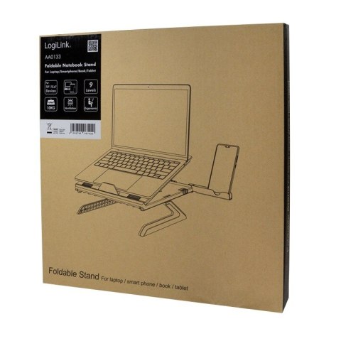 Stojak na notebooka z uchwytem na smartfona Stojak na notebooka z uchwytem na smartfona