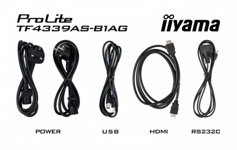 Monitor 43 cale TF4339AS-B1AG,IPS,4K,HDMIx2,DP,RJ45,3xUSB,40pkt, ANDROID,24/7 Monitor 43 cale TF4339AS-B1AG,IPS,4K,HDMIx2,DP,RJ45,3xUSB,40pkt, ANDROID,24/7