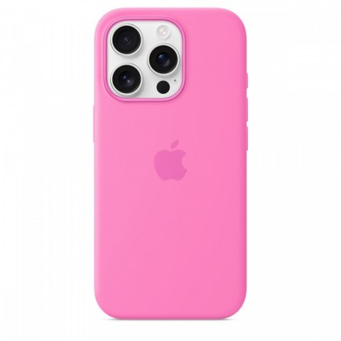 Etui silikonowe z MagSafe do iPhonea 16 Pro - piwonia