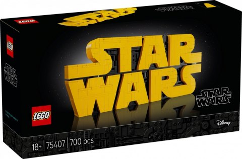 Klocki Star Wars 75407 Logo Star Wars zbudowane z klocków Klocki Star Wars 75407 Logo Star Wars zbudowane z klocków