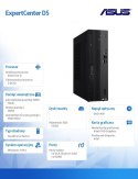 Komputer ExpertCenter D5 D501SER-514500083X i5-14500 16GB/512GB/W11 PRO