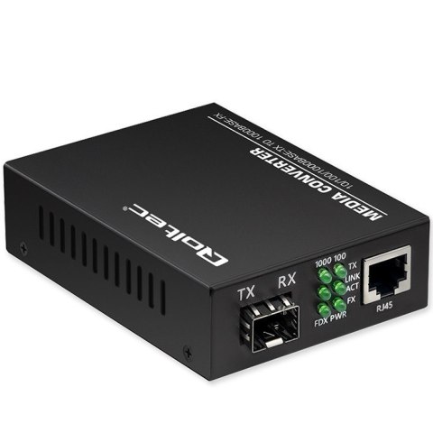 Dwukierunkowy Media Konwerter SWITCH Ethernet 1x RJ45 1x SFP | 1000Mb/s | 5V Dwukierunkowy Media Konwerter SWITCH Ethernet 1x RJ45 1x SFP | 1000Mb/s | 5V