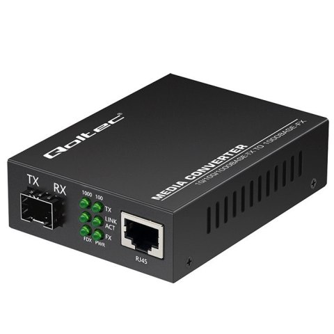 Dwukierunkowy Media Konwerter SWITCH Ethernet 1x RJ45 1x SFP | 1000Mb/s | 5V Dwukierunkowy Media Konwerter SWITCH Ethernet 1x RJ45 1x SFP | 1000Mb/s | 5V