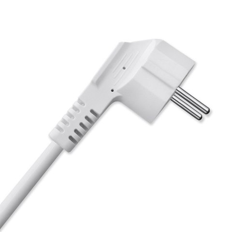 Kostka zasilająca przedłużacz 6w1 z podświetlanym włącznikiem | 3x AC | 2x USB | 1x USB-C PD 20W | biała | kabel 2m Kostka zasilająca przedłużacz 6w1 z podświetlanym włącznikiem | 3x AC | 2x USB | 1x USB-C PD 20W | biała | kabel 2m