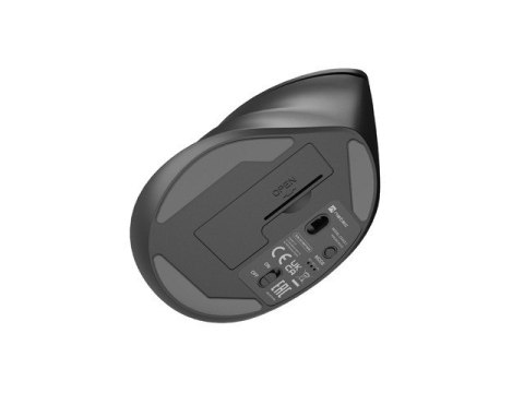 Mysz bezprzewodowa wertykalna Crake 2 2400 DPI Bluetooth 5.2 + 2.4GHz Czarna Mysz bezprzewodowa wertykalna Crake 2 2400 DPI Bluetooth 5.2 + 2.4GHz Czarna