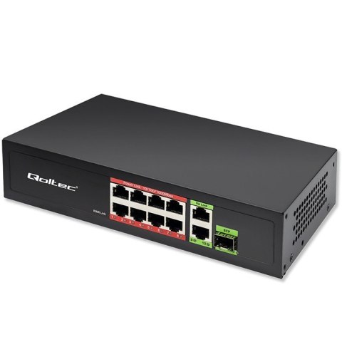 Przełącznik sieciowy SWITCH FAST Ethernet 8x RJ45 PoE 2x RJ45 Uplink 1x SFP | 120W | 1000Mb/s Przełącznik sieciowy SWITCH FAST Ethernet 8x RJ45 PoE 2x RJ45 Uplink 1x SFP | 120W | 1000Mb/s
