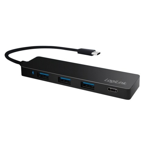 Hub USB-C 3.1 4-porty ultra slim, czarny Hub USB-C 3.1 4-porty ultra slim, czarny