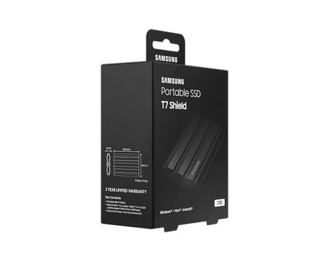 Dysk SSD T7 Shield 1TB USB 3.2, czarny Dysk SSD T7 Shield 1TB USB 3.2, czarny