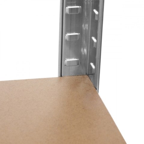 Regał magazynowy metalowy szafka 175 kg x5 ocynk rozkładany MDF GB378 Regał magazynowy metalowy szafka 175 kg x5 ocynk rozkładany MDF GB378
