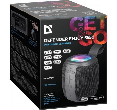 Głośnik Bluetooth ENJOY S550 Czarny Głośnik Bluetooth ENJOY S550 Czarny