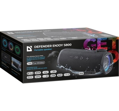 Głośnik Bluetooth ENJOY S800 20W Czarny Głośnik Bluetooth ENJOY S800 20W Czarny