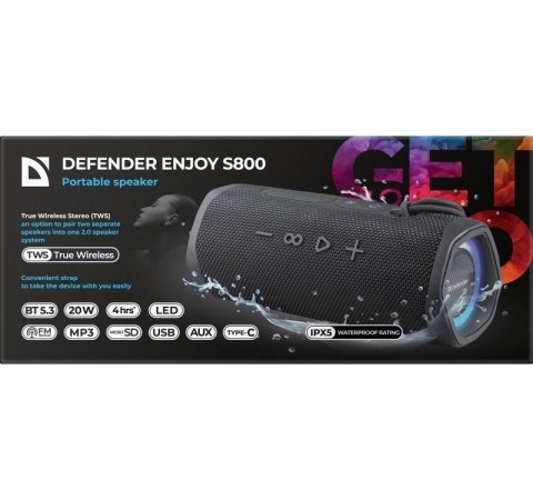 Głośnik Bluetooth ENJOY S800 20W Czarny Głośnik Bluetooth ENJOY S800 20W Czarny